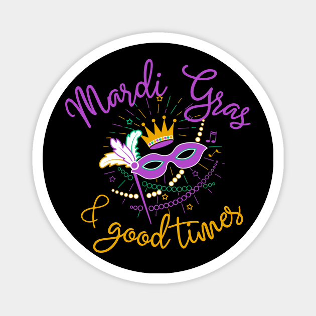 Mardi Gras Magnet by HappyPeeps